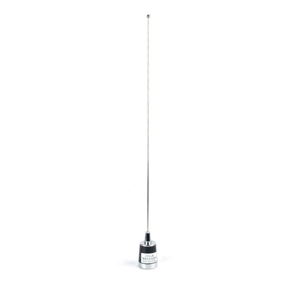 Hys Uhf Vhf 2Meter 70Cm 21Inches Nmo Antenna With Nmo Mount 4Meter(13.1Ft) Pl259(Uhf Male) Rg58 Coax Cable And L Shape Fender Br