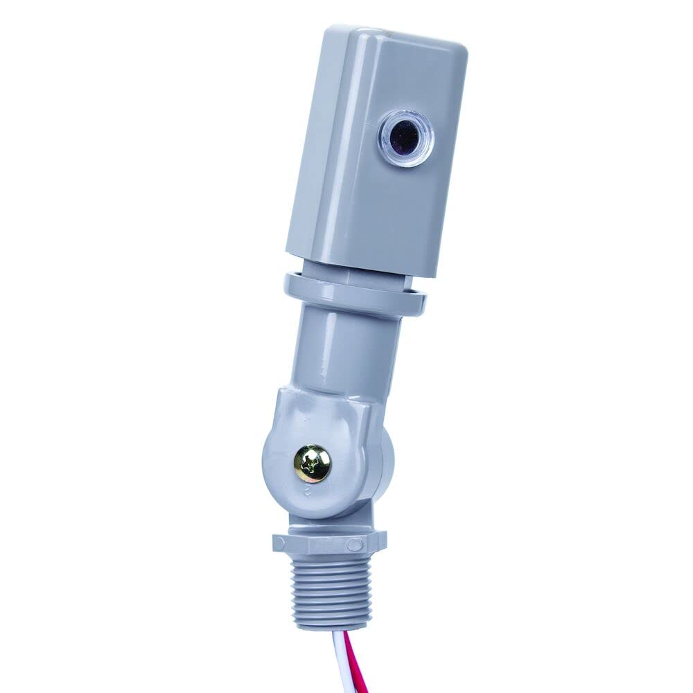 Intermatic EK4236S Nightfox™ Stem & Swivel Mount Electronic Photocontrol - Reliable Light Sensing for Outdoor & Commercial HID and LED Fixtures - Non-Drift Sensor with 10,000+ Switch Cycles