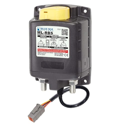 Blue Sea 7717100 Ml-Rbs Remote Battery Switch With Manual Control Auto Release &Amp; Deutsch Connector - 24V,WBAUVB0BDSL8ZGB
