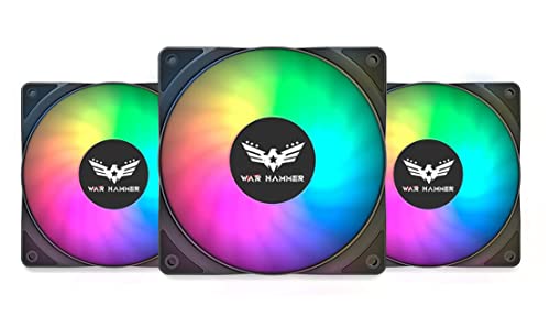 War Hammer Kratos 120 Mm Auto Rgb Kit Value Series 1500 Rpm Case Fan/Cooler With Pwm Connector (3)