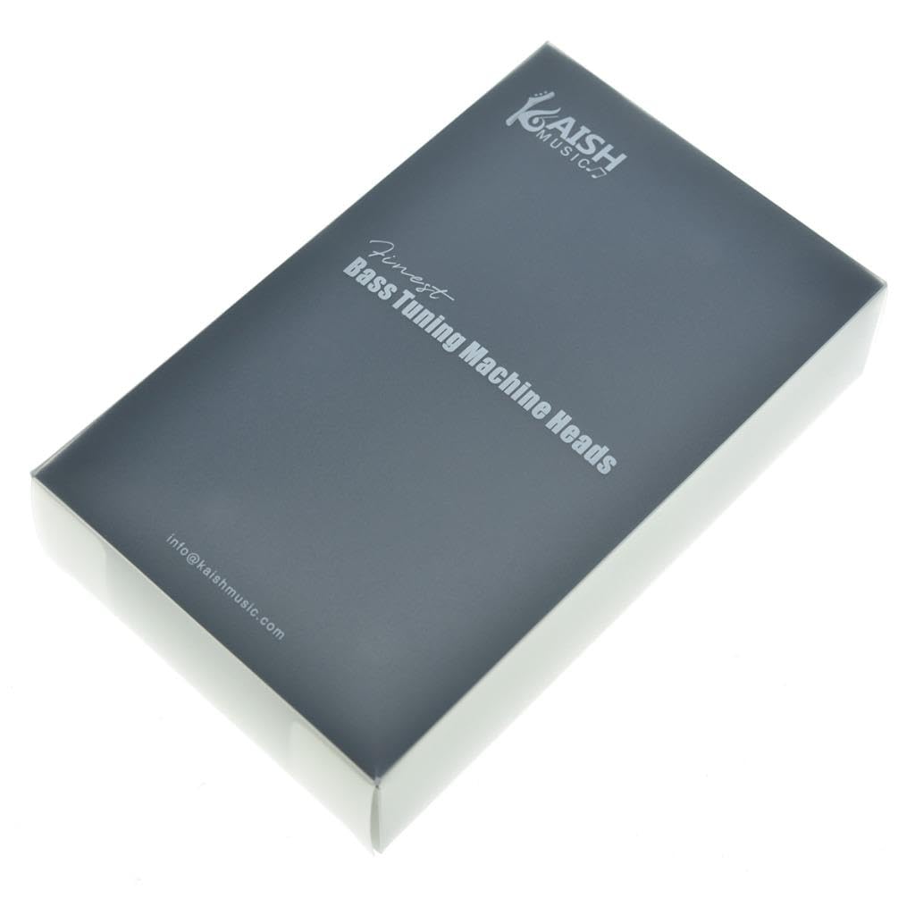 Kaish Black 2+2 Cloverleaf Bass Tuners Bass Tuning Machines Bass Tuning Keys For Standard/Highway One Series Jazz J Bass/Precisi