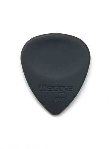 Wedgie Wrpp31H Rubber Guitar Picks 3.1Mm Hard, 3 Pack