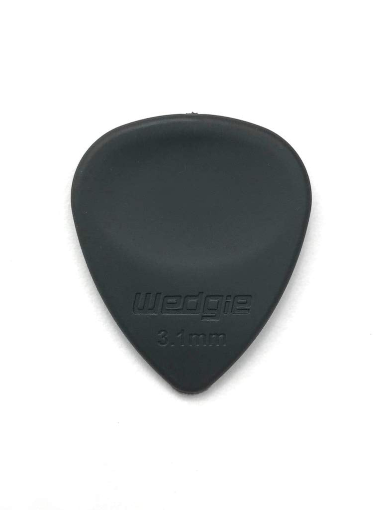 Wedgie Wrpp31H Rubber Guitar Picks 3.1Mm Hard, 3 Pack