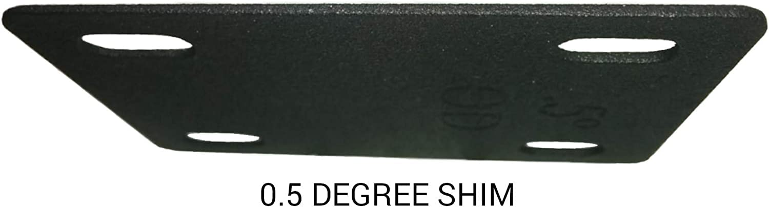 Tuoren Guitar Neck Shims 3Pcs 0.25, 0.5, And 1Degree Nylon Gasket For Guitar And Bass Bolt-On Neck Repair 3 X 2.2Inch Black (Bla