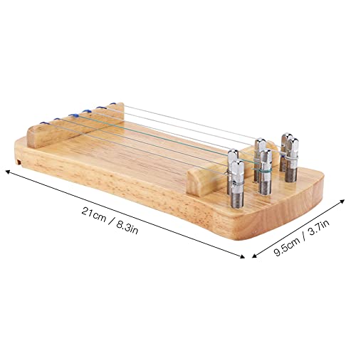 Guzheng Finger Trainer Stringed Musical Instruments Strengthener Exercise Wooden Protable 6 String Mini Guzheng Fingering Practi