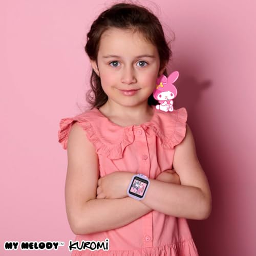Sanrio My Melody & Kuromi Kids Smartwatch With Touchscreen   Features 10 Interactive Faces, Camera For Selfies, Voice Recorder,