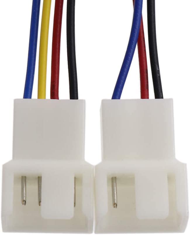 Gebildet Formed Pwm Gpu Fan Adapter, Mini 4 Pin To Dual Standard 3 Pin/4 Pin Extension Converter Cable, Graphics Card Fan Splitt