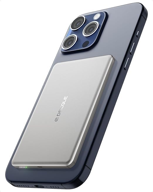 decqle Air Power Bank for MagSafe 5000mAh Ultra Slim Battery Charger Case