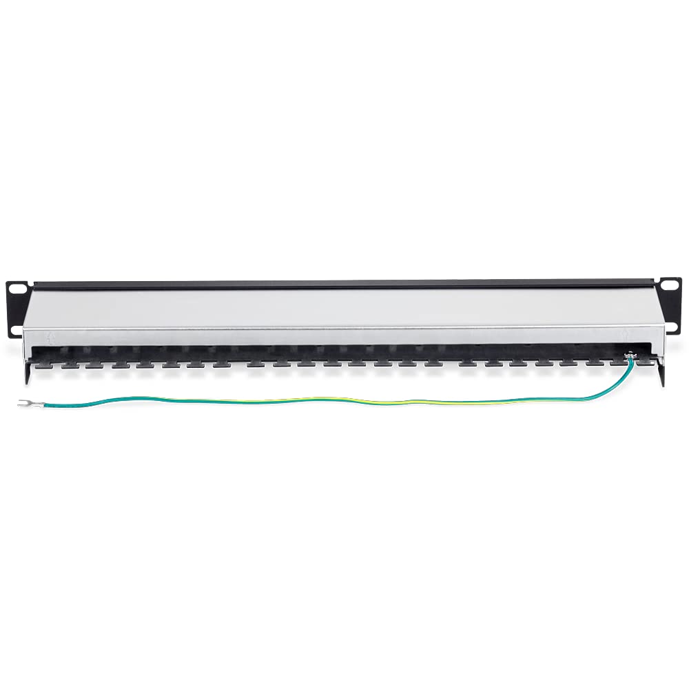 Trendnet 16 Port Cat6A Shielded Patch Panel, 1U 19' Metal Housing, 10G Ready, Cat5E,Cat6,Cat6A Compatible, Cable Management, Color Coded Labeling For T568A And T568B Wiring, Black, Tc P16C6As