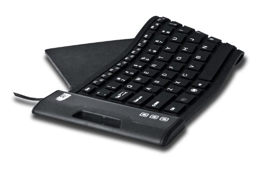 Adesso Akb 222Ub   Slimtouch 222 Waterproof Flexible Keyboard For Windows 8/7/Vista/Xp/2000, Compact Size, Black