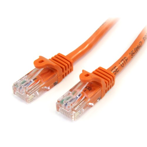 Startech.Com Cat5E Patch Cable With Snagless Rj45 Connectors   3 Ft   M/M   Orange (45Patch3Or)