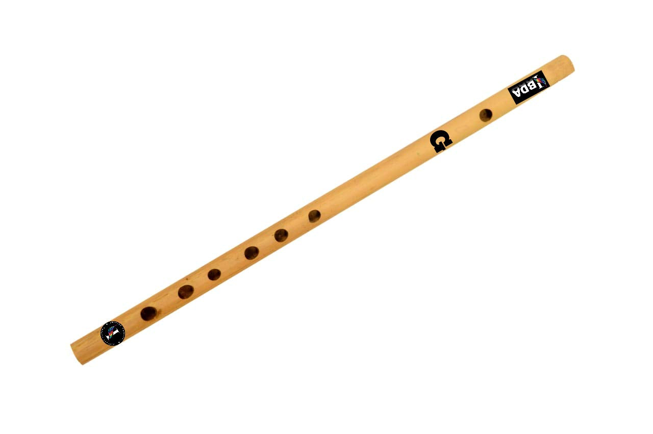 Ibda Flutes Specially Handmade For Beginner Bamboo Bansuri 19 Inch Sanitized Go Vocal For Local For Learners 48Cm (A Scale)