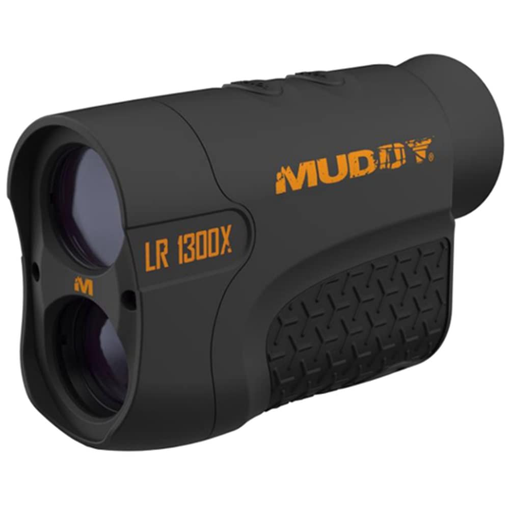 Muddy Hunting Outdoor Precision Rubber Trim Watertight Laser Range Finder, 1300 Yards w/HD