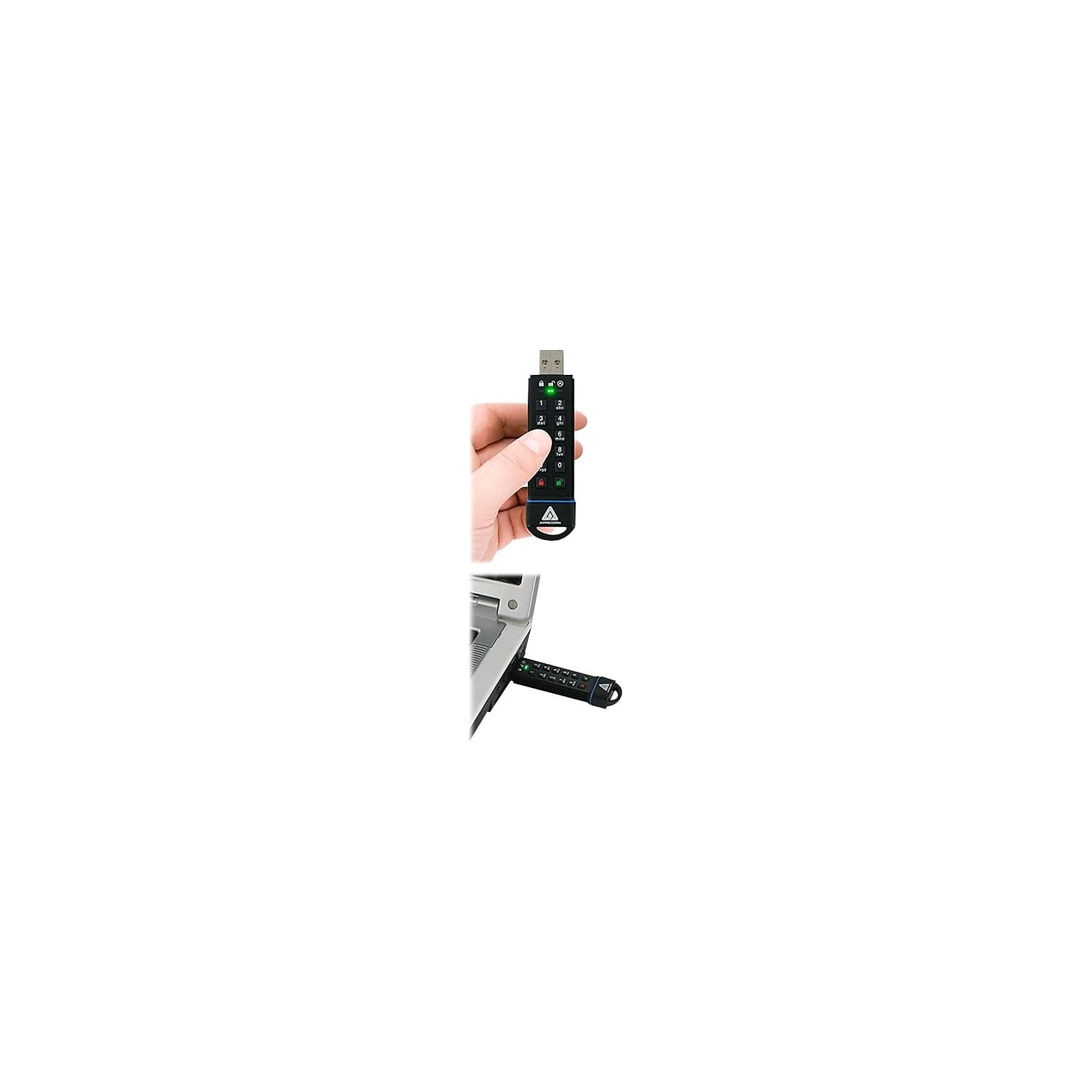 Apricorn 60Gb Aegis Secure Key Fips 140 2 Level 3 Validated 256 Bit Encryption Usb 3.0 Flash Drive (Ask3 60Gb)