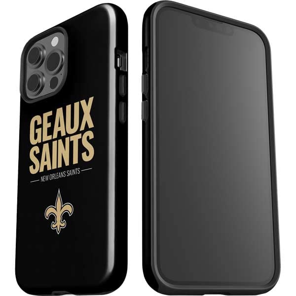 Skinit iPhone 14 Pro Max Impact Phone Case NFL New Orleans Saints Team Motto Rubber