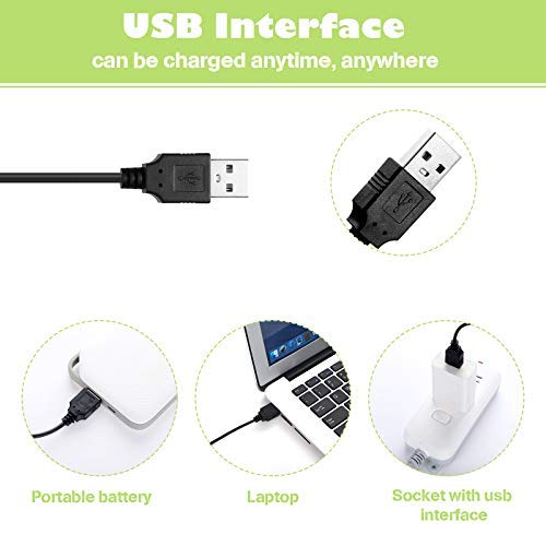 Honoson Head Shaver Power Cord Replacement Shaver Charger Cord Usb Cable Usb Data Line And 5 Pieces Cleaning Brush Clipper Brush