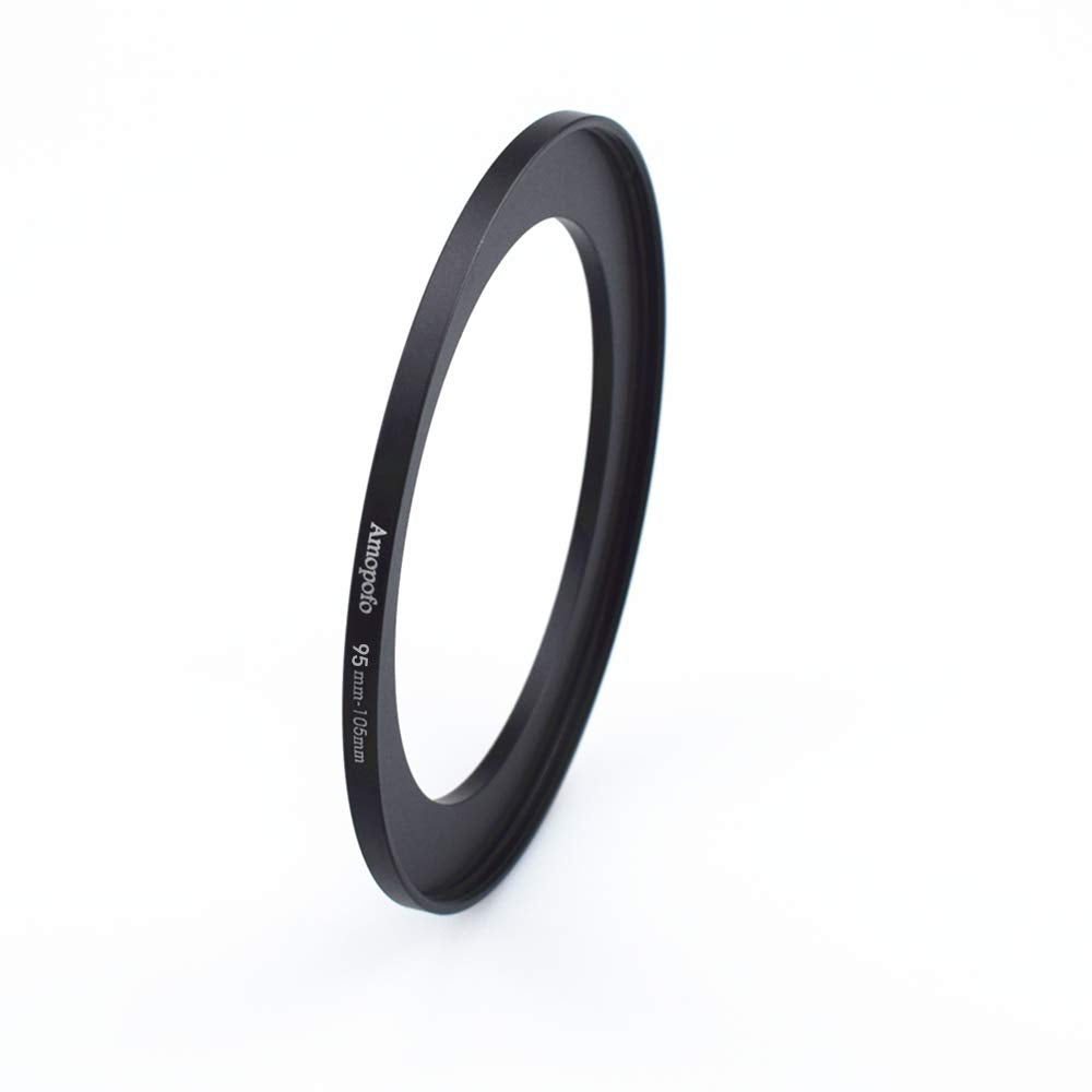 95Mm 105Mm Metal Ring/95Mm To 105Mm Step Up Ring For Filters,Made Of Cnc Machined With Matte Black Electroplated Finish,Compatible With All 95Mm Camera Lenses & 105Mm Accessories