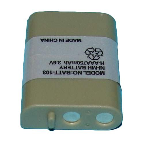 Batt-103 - Ni-Mh, 3.6 Volt, 750 Mah, Ultra Hi-Capacity Battery - Replacement Battery For Panasonic Hhr-P103, Cordless Phone Batt