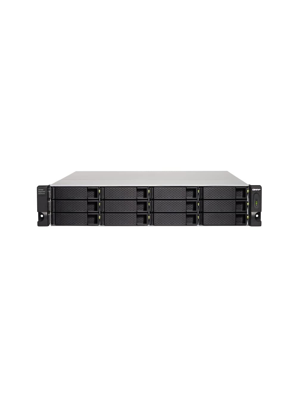 Qnap Tl R1200C Rp 12 Bay Rackmount Jbod Storage Enclosure With Usb 3.2 Gen 2 Type C Connectivity, Redundant Psu