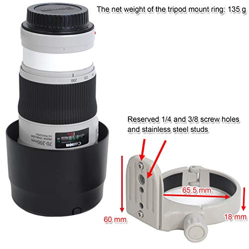 Ishoot Improved Metal Lens Collar Tripod Mount Ring, For Canon Ef 70 200Mm F/4L (Is/Is Ii) Usm, Canon Ef 400Mm F/5.6 L Usm, Cano