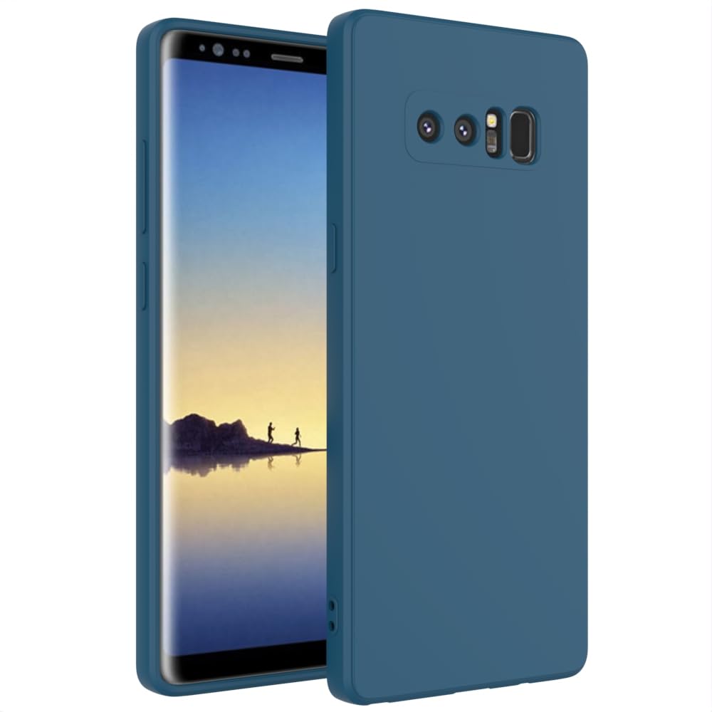 Wogroo For Samsung Galaxy Note 8 Case Dark Blue, Scratch Resistant With Soft Touch, Slim Thin Phone Cover For Samsung Galaxy Not