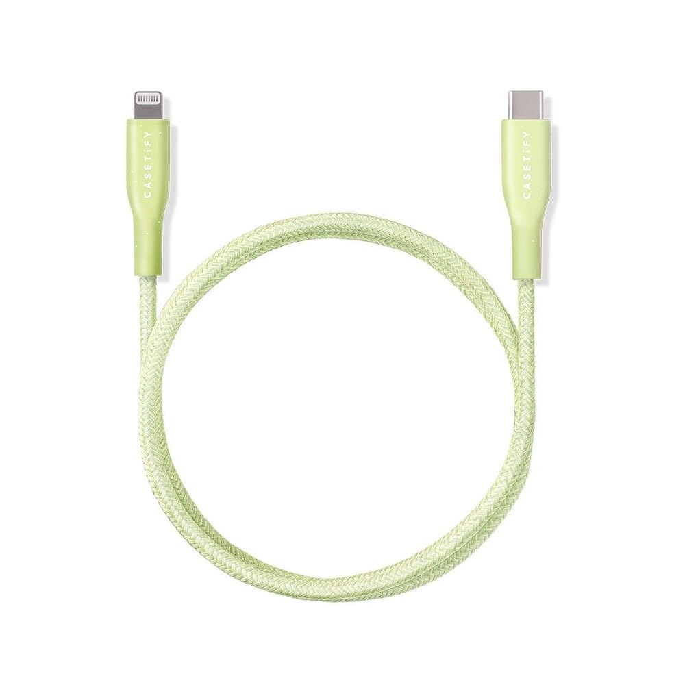 Casetify Powerthru Usb C To Lightning Cable (1M/3.3Ft)   Light Mint