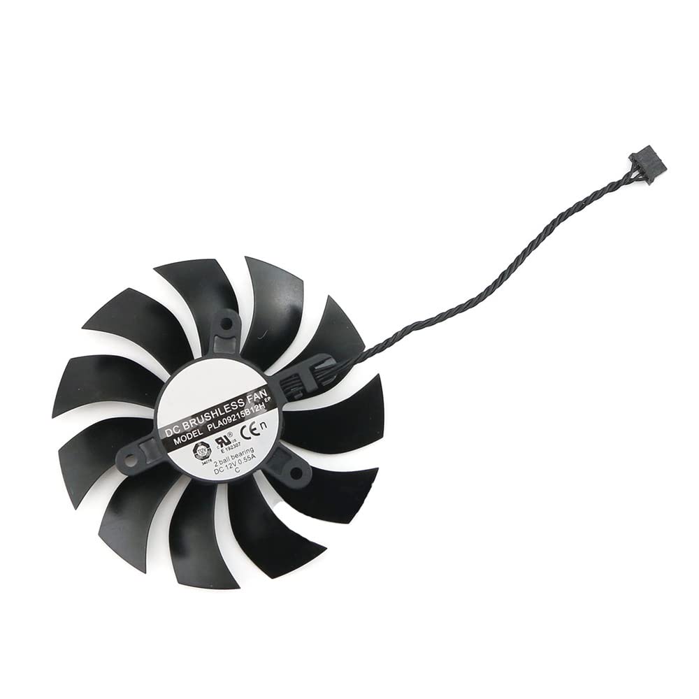 Rakstore Pla09215B12H 87Mm Graphics Card Cooling Fan Replacement For Evga Gtx 950 960 1060 Sc Gaming Quiet Cooler Fan