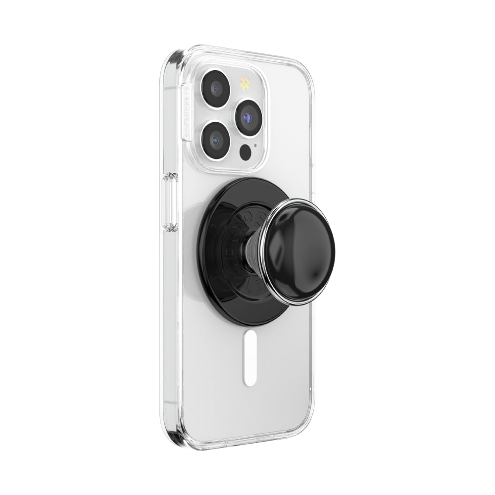 PopSockets Phone Grip for MagSafe, Magnetic Holder, Phone Stand, Black - BonBon Black