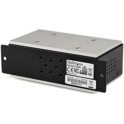 StarTech.com 7 Port USB 2.0 Hub   Metal Industrial USB A Hub with ESD & 350W Surge Protection   Extended Operating Temp  40 to 185�F   Din Rail/Wall/Desk Mountable   USB Expander Hub, TAA