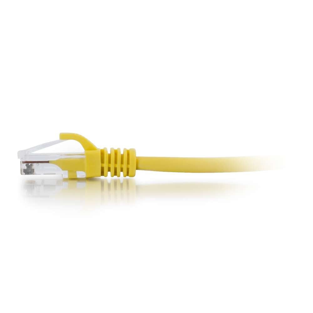 C2G 27195 Cat6 Cable   Snagless Unshielded Ethernet Network Patch Cable, Yellow (25 Feet, 7.62 Meters)