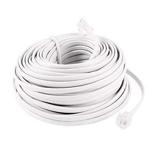 Dahszhi Telephone Cord Rj11 6P4C Male To Male Extension Cable Connector 18M 60Ft
