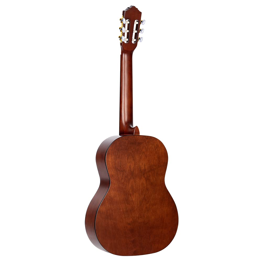 Ortega Guitars 6 String Student Series Pro W/Arm Rest Solid Top Nylon Classical Guitar, Right (R55Dlx)