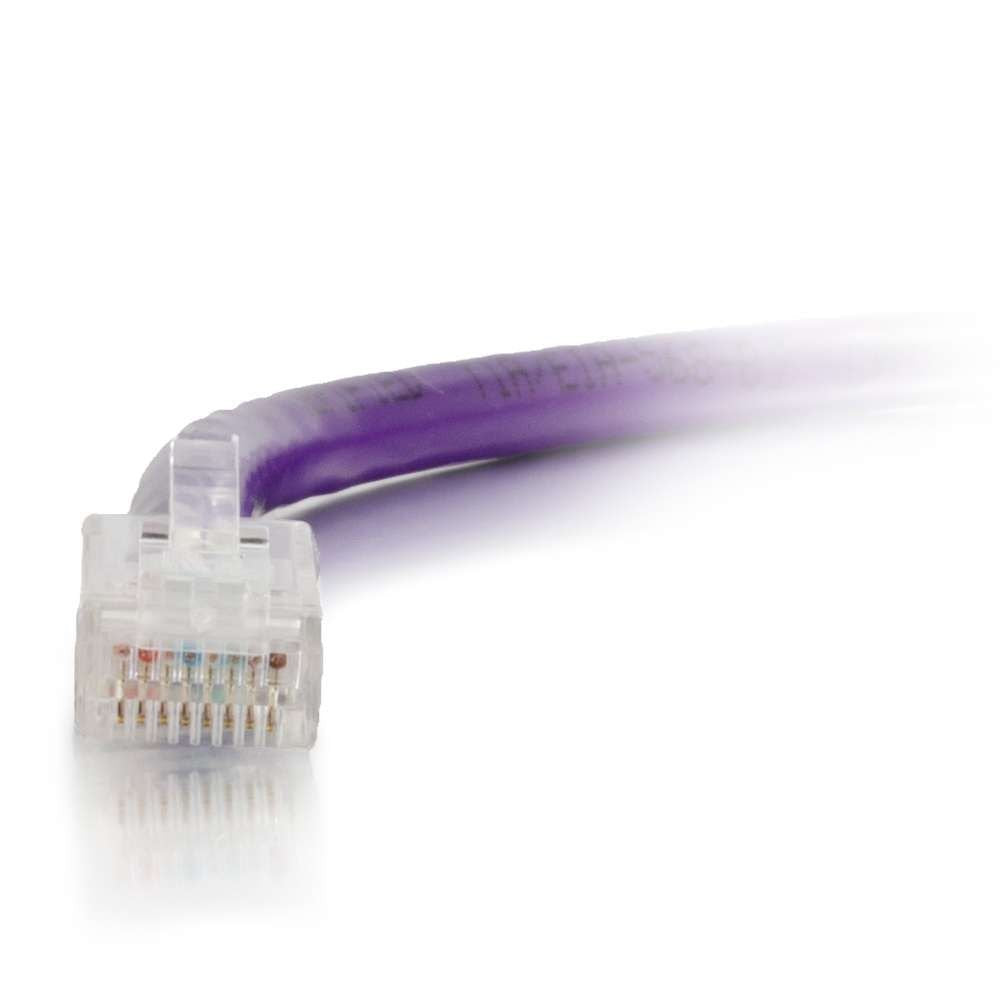 C2G 04215 Cat6 Cable   Non Booted Unshielded Ethernet Network Patch Cable, Purple (5 Feet, 1.52 Meters)
