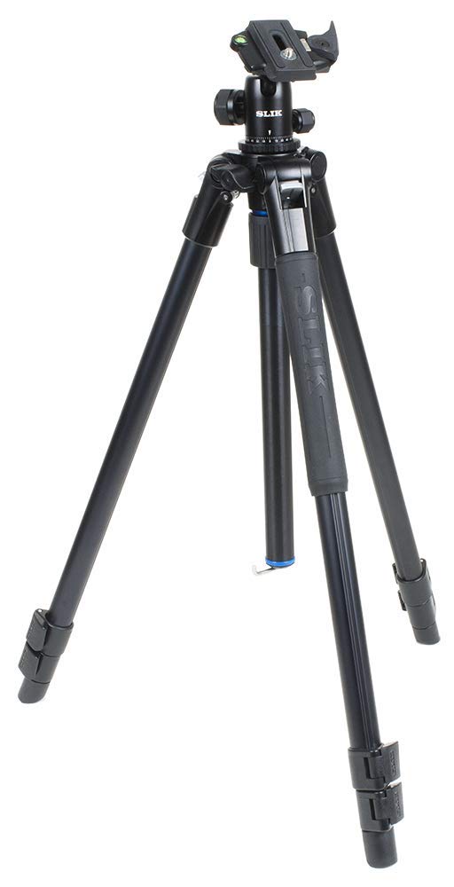 Slik Pro Al 323Bh4 W/Sbh 400 Ball Head For Mirrorless/Dslr Sony Nikon Canon Fuji Cameras And More   Black (613 359)