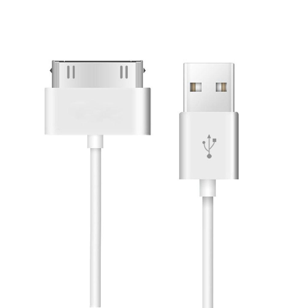 T H See Ipad Cable, 6Ft White 30 Pin To Usb Cable High Speed Sync Charging Cord Cables For Iphone 4/4S, Iphone 3G/3Gs, Ipad 1/2/