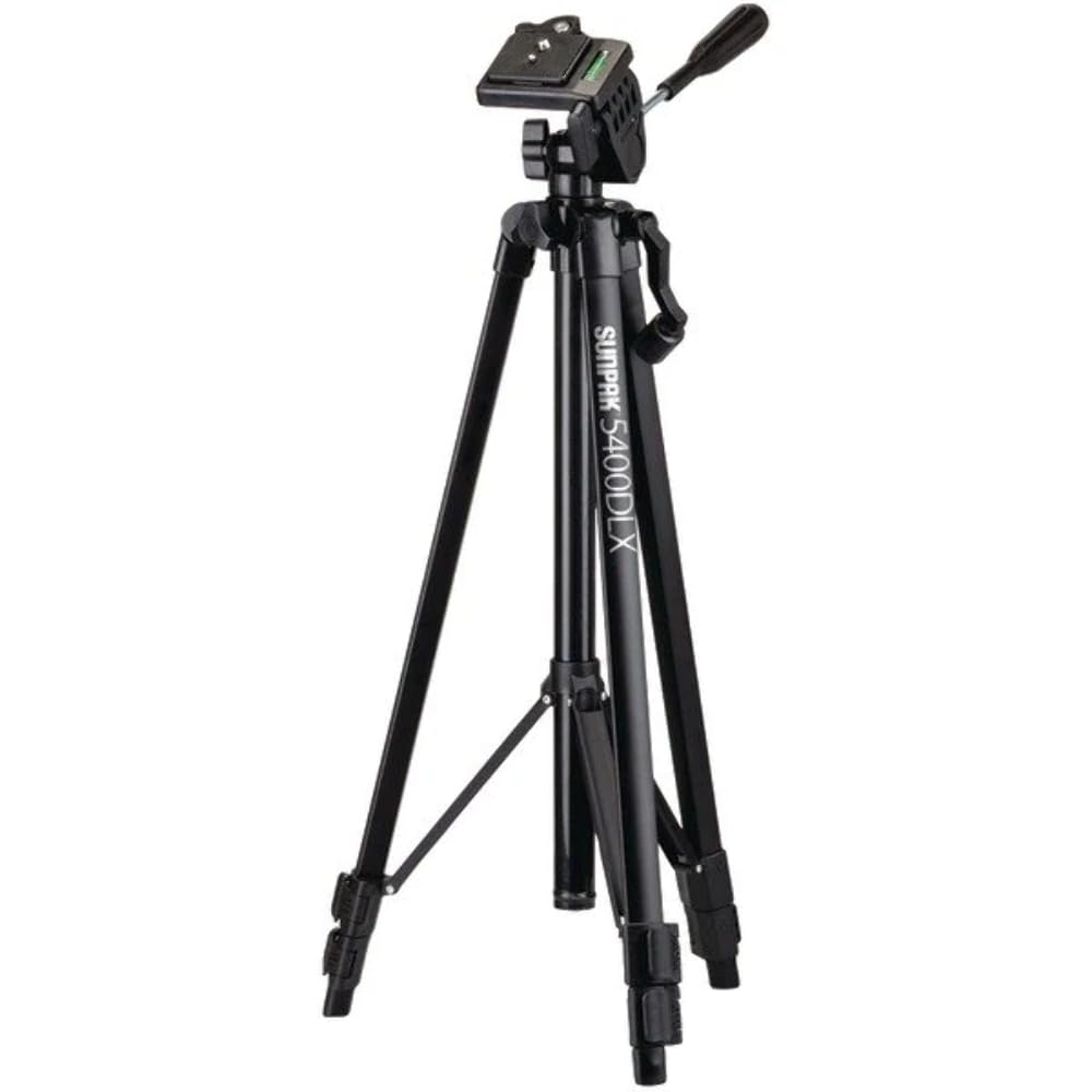 SUNPAK(R) 620-540DLX 5400DLX 54 Tripod with 3-Way Pan Head for Digital Cameras (SPK620540DLX), Black