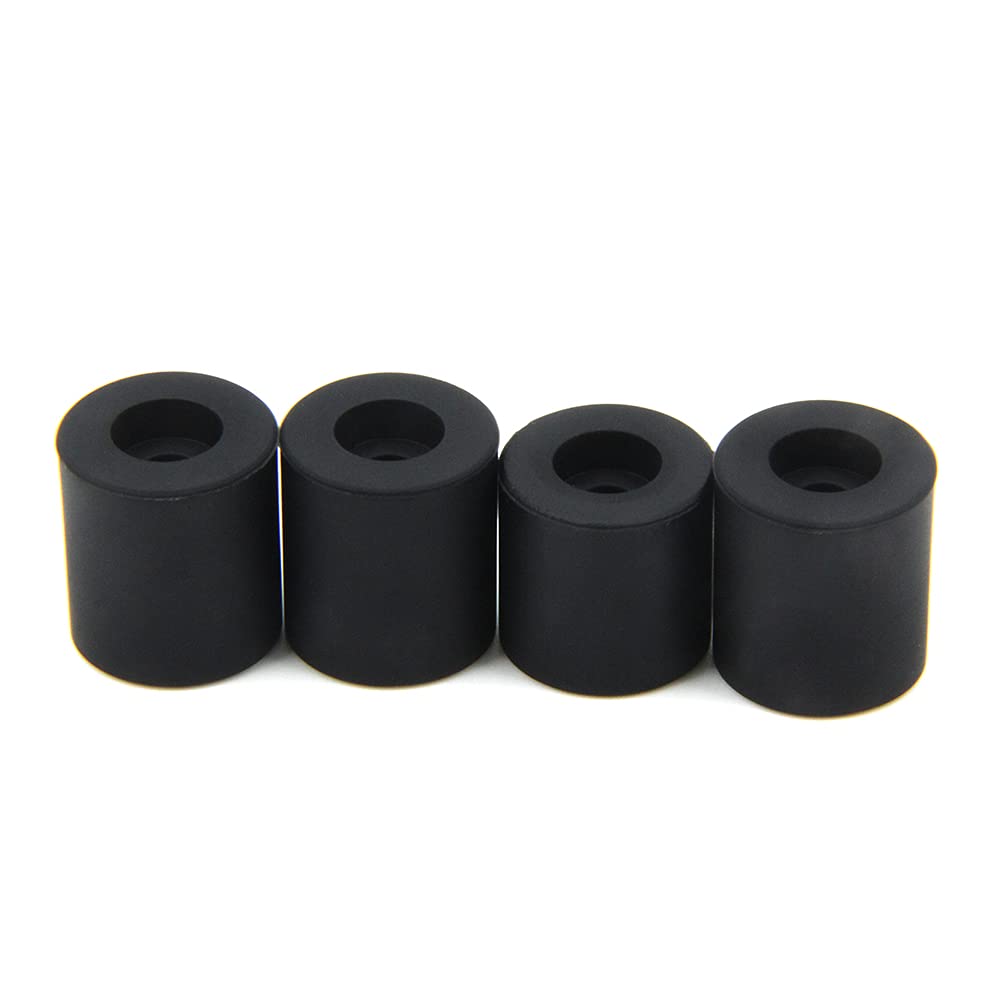 Zeberoxyz 3Pcs Black 18Mm+1Pcs 16Mm High Heatbed Silicone Leveling Column Solid Mounts Parts,Solid Bed Mount Stable Tool Heat Re
