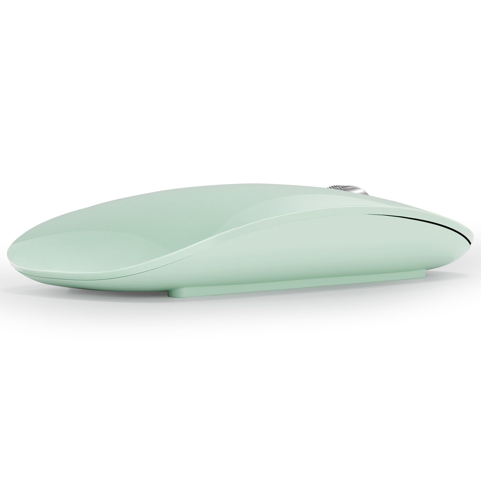 Tenmos M18 Bluetooth Mouse, Usb C Rechargeable Wireless Mouse, Triple Mode (Dual Bluetooth+Usb) Computer Silent Mice Portable With Usb Receiver And Type C Adapter For Laptop/Macbook/Ipad/Pc   Green
