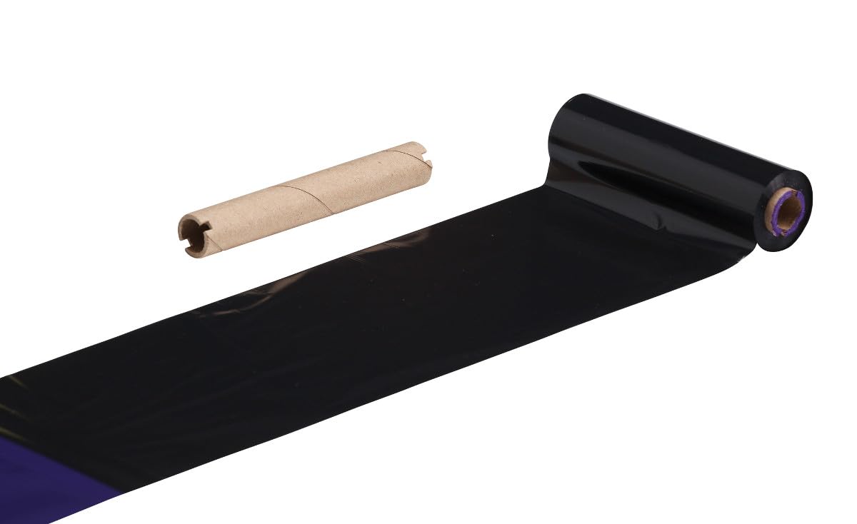 Avg Packaging Supplies Thermal Transfer Printer Ribbon   Bulk Black Standard Resin Enhanced Wax Ribbons   Compatible With Zebra