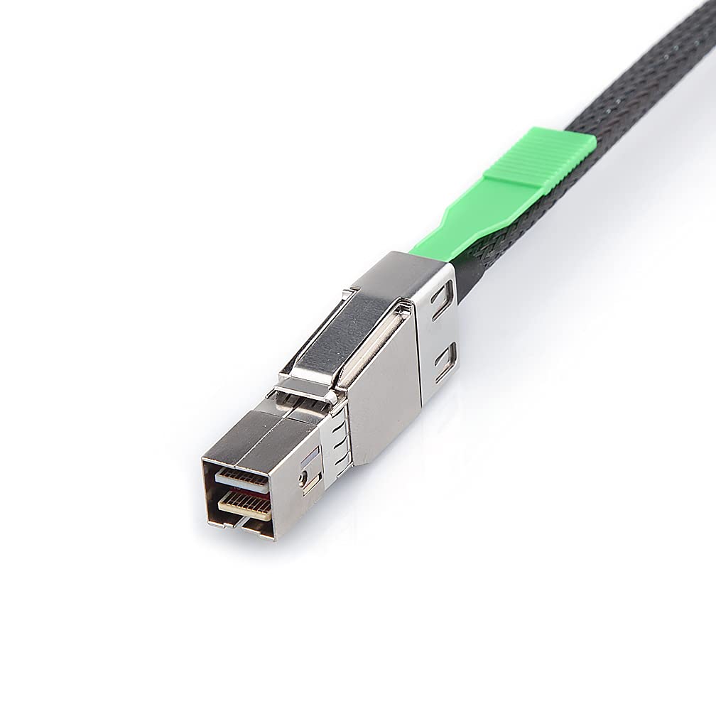 Mini Sas Sff 8644 To U.2 Sff 8639 Nvme Ssd Cable With 15P Sata Power Cable, External 26Pin To Internal Sas Cable For Datacenter,