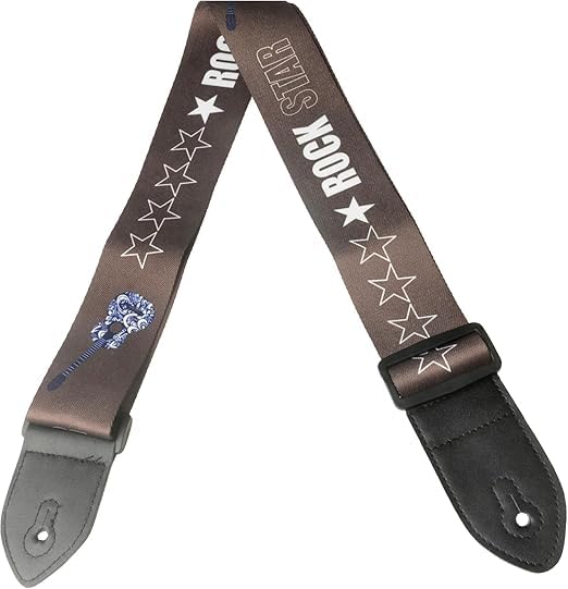 Karis Kart Guitar Strap for Acoustic Electric Guitar Bass, Vintage Woven Guitar Straps Adjustable with PU Leather Ends