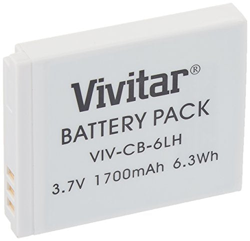 Vivitar Nb 6L / Nb 6Lh Ultra High Capacity 1700Mah Li Ion Replacement Battery For Select Canon Digital Cameras