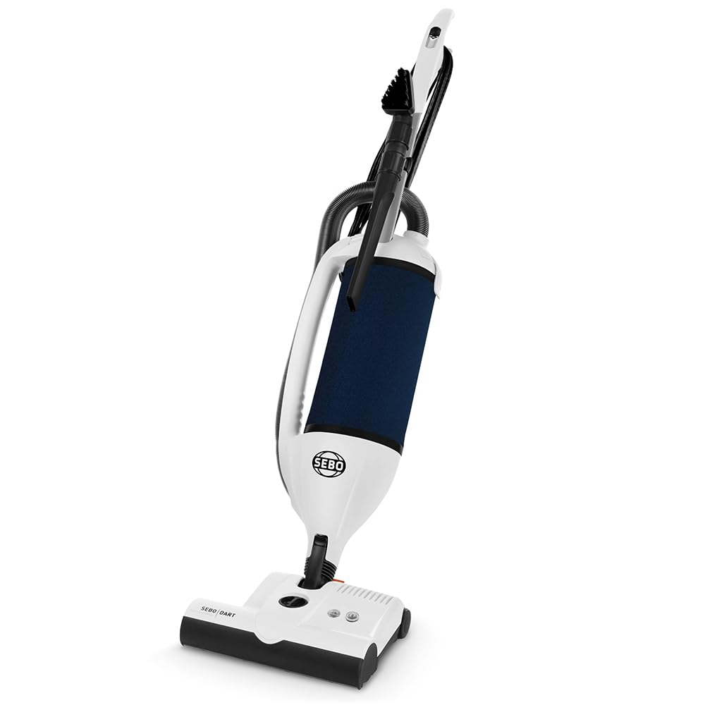 Sebo 9855AM Dart Upright Vacuum Cleaner with 7-Year Motor Warranty, Comes with Powerful ET-1 Powerhead for Pets and Carpeting, M