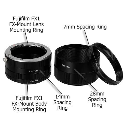 Fotodiox Macro Extension Tube Set Compatible With Fujifilm X Mount Cameras For Extreme Macro Photography
