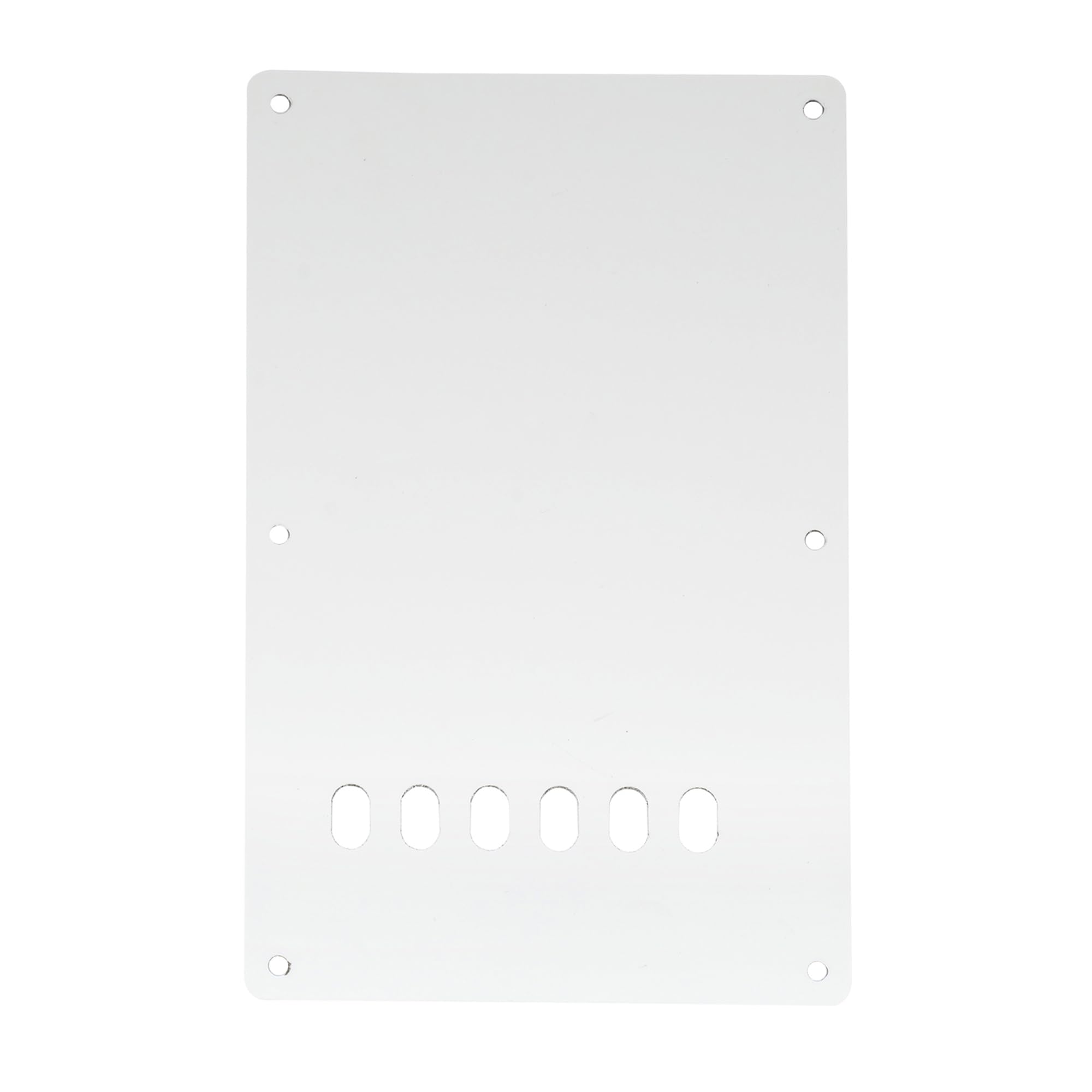 Musiclily Guitar Back Plate Tremolo Cavity Cover Backplate For China Made Squier Guitar Parts,3Ply White