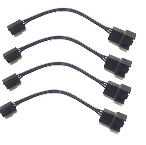 coolerguys 4Pin PWM to 3Pin Standard Fan Adapter Cable (4 Pack)