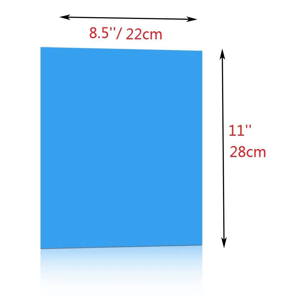 Colored Lighting Gel Filters, 10 Pcs Correction Gel Light Filter Transparent Color Overlays Film Plastic Sheets 8.5 X 11 Inch, F
