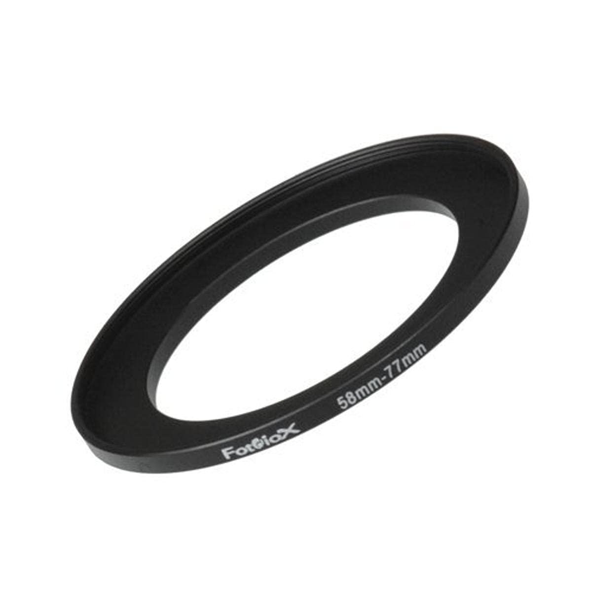 Fotodiox Metal Step Up Ring, Anodized Black Metal 58mm-77mm, 58-77 mm