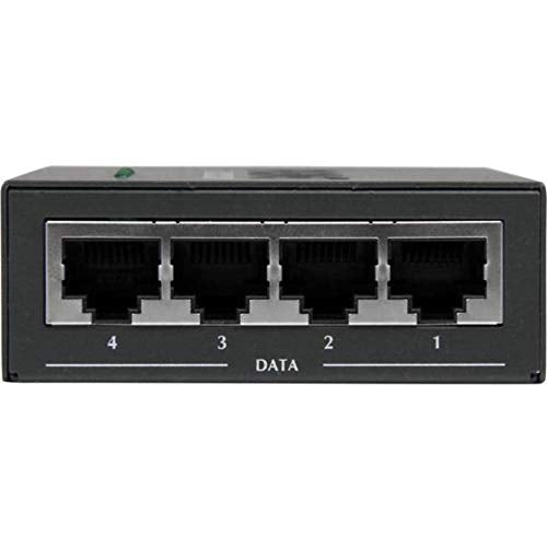 Startech.Com 4 Port Gigabit Midspan   Poe+ Injector   802.3At And 802.3Af   Wall Mountable Power Over Ethernet Midspan (Poeinj4G