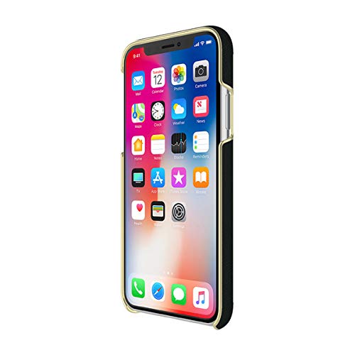 Kate Spade New York Saffiano Wrap Case For Iphone Xs/X   Black And Gold
